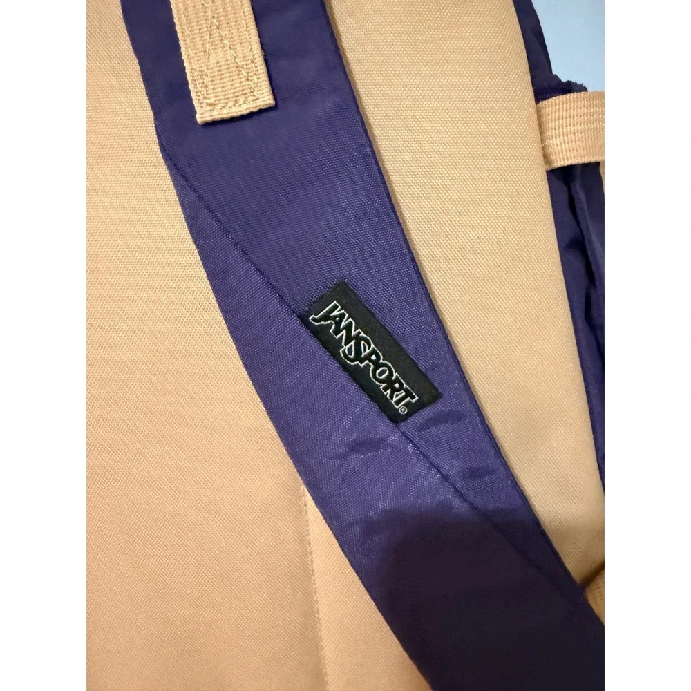JanSport Seattle Pack Backpack Amethyst Purple Tan Laptop Sleeve JS0A4QUG NWT